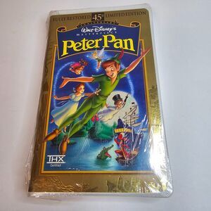 New Walt Disney's Peter Pan VHS 45th Anniversary Sealed Clamshell